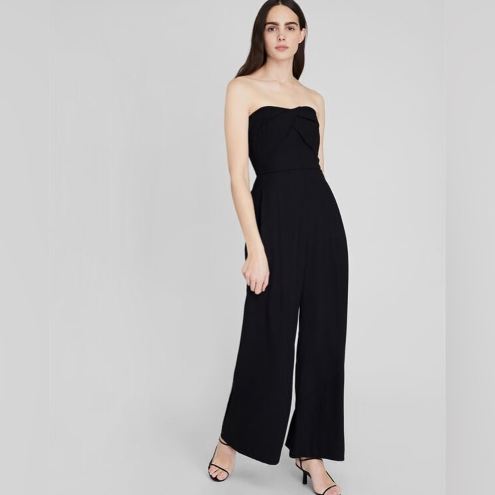 Club Monaco Strapless Drape Detail Jumpsuit